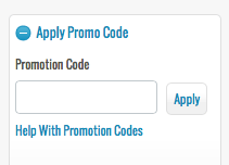 Cabela's promo code box