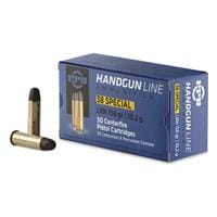 PPU, .38 Special, LRN, 158 Grain, 50 Rounds