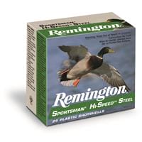 Remington Sportsman Hi-Speed Steel, 12 Gauge, 3" Shot Shells, 1 1/4 oz., 250 Rounds