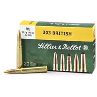Sellier & Bellot, .303 British, FMJ, 180 Grain, 20 Rounds