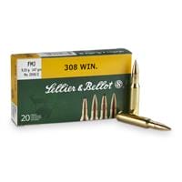 Sellier & Bellot .308 Winchester, FMJ, 147 Grain, 20 Rounds