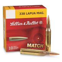 Sellier & Bellot, .338 Lapua Magnum, Hollow Point Boat Tail, 300 Grain, 10 Rounds