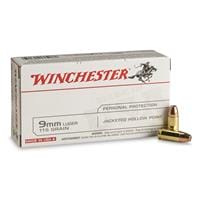 Winchester White Box, 9mm, JHP, 115 Grain, 50 Rounds