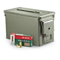 Sellier & Bellot, .45 ACP, FMJ, 230 Grain, 800 Rounds with Ammo Can