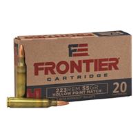 Hornady Frontier, .223 Remington, 55 Grain, HP Match, 20 Rounds