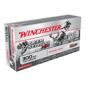 WINCHESTER Deer Season XP .300 AAC Blackout 150Gr Extreme Point 20rd Box Rifle Ammo (X300BLKDS)