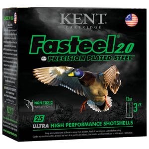 Kent Fasteel 2.0 Precision Plated Steel Shotgun Shells - 12 Gauge - 2 - 3' - 250 Rounds