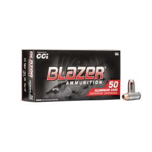 CCI Blazer Aluminum Handgun Ammunition Clean-Fire .40 S&W 180 gr FMJ 1000 fps 50/ct
