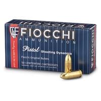 Fiocchi Pistol Shooting Dynamics, 9mm, FMJ, 124 Grain, 500 Rounds