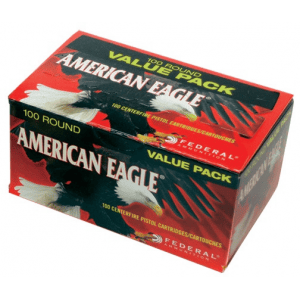 American Eagle Handgun Ammunition 9mm Luger 115 gr FMJ 1180 fps 100/ct