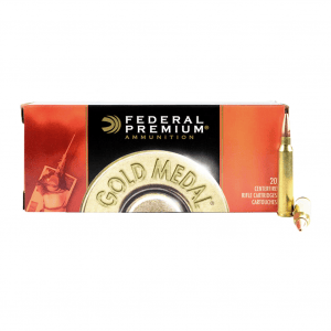 FEDERAL Gold Medal 223 Rem. 69 Grain Sierra MatchKing BTHP Ammo, 20 Round Box (GM223M)
