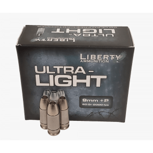 Liberty Ammunition Ultra-Light 9mm Luger(+P) 50gr CHP 2000 fps 20/ct