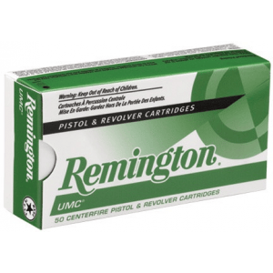 Remington UMC Handgun Ammunition 9mm Luger 115 gr FMJ 50/box