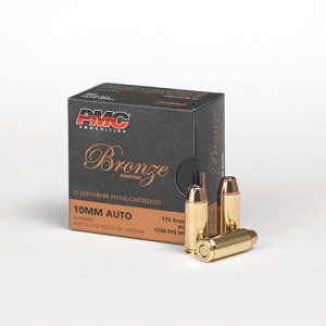 PMC Bronze Handgun Ammunition 10mm Auto 170 gr JHP 1200 fps 25/box
