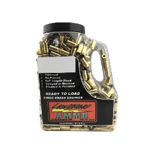 Lightning Ammo Reman. Cleaned & Polished Brass 9mm 500/ct Jug