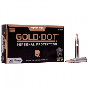 Speer Gold Dot Rifle Ammunition .308 Win 150gr SP 2820 fps 20/ct