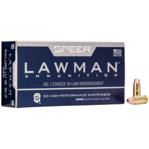 Speer Lawman Handgun Ammunition Clean-Fire 9mm Luger 147 gr TMJ 985 fps 50/ct