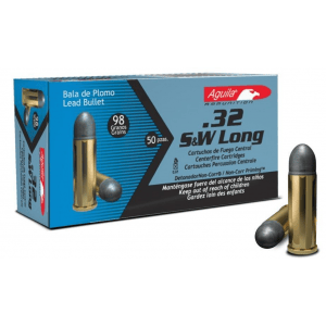 Aguila Handgun Ammuntion .32 S&W Long 98 gr FMJ 705 fps 50/ct