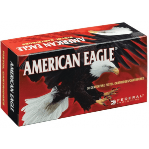 American Eagle Handgun Ammunition .380 ACP 95 gr FMJ 980 fps 50/box