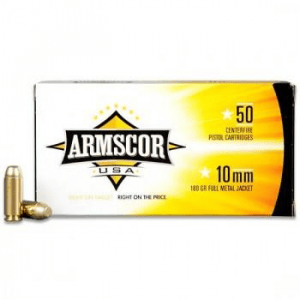 Armscor Handgun Ammunition 10mm 180gr FMJ 1008 fps 50/ct