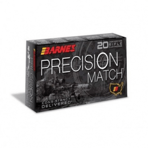 Barnes Precision Match Ammunition .300 AAC Blackout 125 gr 2215 fps OTM BT 20/Box