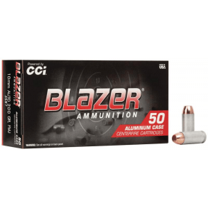 CCI Blazer Aluminum Handgun Ammunition 10mm Auto 200 gr FMJ 1050 fps 50/box
