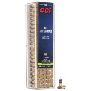 CCI CB Rimfire Ammunition .22 Short 29 gr LRN 710 fps 100/ct