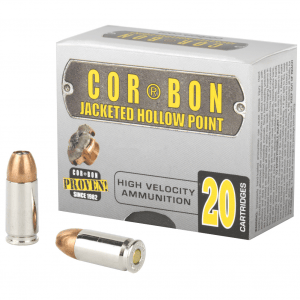 CorBon Self Defense, 9MM, 125 Grain, Jacketed Hollow Point, +P, 20 Round Box 9125