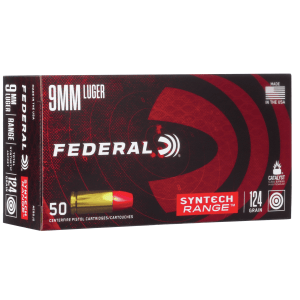 FEDERAL 9MM LUGER 124GR TOTAL SYNTHETIC JACKET (TSJ) AMMO 50RD