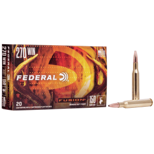 Federal Fusion Rifle Ammunition .270 Win 150 gr BTSP 2850 fps - 20/box