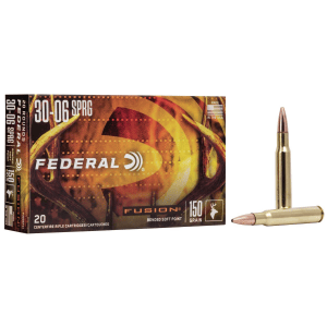 Federal Fusion Rifle Ammunition .30-06 Sprg 150 gr BTSP 2790 fps - 20/box