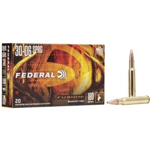 Federal Fusion Rifle Ammunition .30-06 Sprg 180 gr BTSP 2700 fps - 20/box