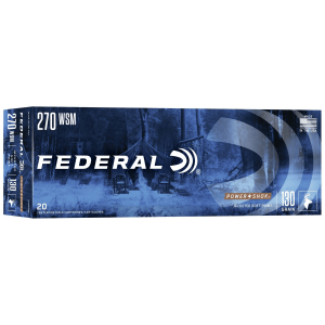 Federal Power-Shok Rifle Ammunition .270 WSM 130 gr SP 3250 fps - 20/box