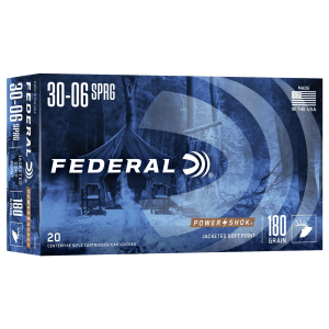 Federal Power-Shok Rifle Ammunition .30-06 Sprg 180 gr SP 2700 fps - 20/box