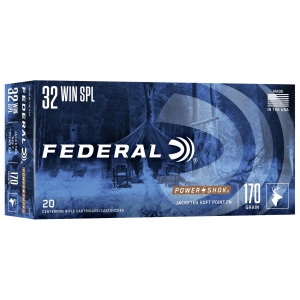 Federal Power-Shok Rifle Ammunition .32 Win Special 170 gr FNSP 2250 fps - 20/box