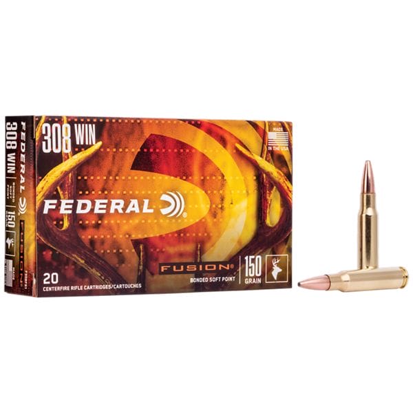 Federal Premium Fusion Rifle Ammo - .308 Winchester - 150 Grain
