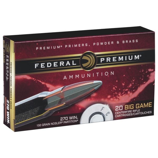 Federal Premium Nosler Partition Centerfire Rifle Ammo - .308 Winchester - 150 Grain
