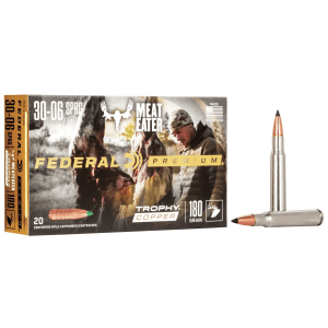Federal Premium Trophy Copper Rifle Ammunition .30-06 Sprg 180 gr TC 2700 fps 20/ct