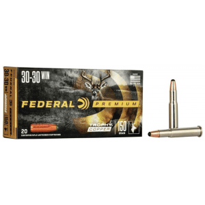 Federal Premium Trophy Copper Rifle Ammunition .30-30 Win 150 gr TC 2300 fps 20/ct
