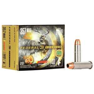 Federal Premium Vital-Shok Handgun Ammunition .357 Mag 140 gr BXP 1400 fps 20/box