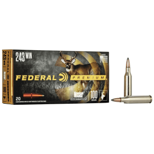 Federal Premium Vital-Shok Rifle Ammunition .243 Win 100 gr BT 2850 fps - 20/box