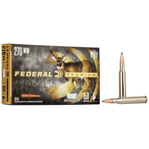 Federal Premium Vital-Shok Rifle Ammunition .270 Win 150 gr PT 2830 fps - 20/box