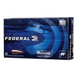 Federal Varmint & Predator Rifle Ammunition .22-250 Rem 55 gr V-MAX 4200 fps 20/ct