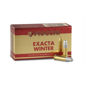 Fiocchi Exacta Winter Rimfire Ammunition .22 LR 40 gr LRN 1120fps 50/ct