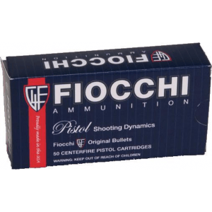 Fiocchi Pistol Shooting Dynamics Handgun Ammunition .40 S&W 180 gr FMJ Flat Nose 50/Box