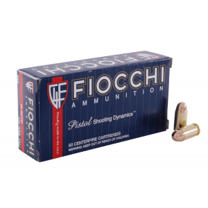 Fiocchi Pistol Shooting Dynamics Handgun Ammunition .45 ACP 230 gr FMJ 860 fps 50/ct