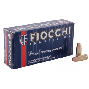 Fiocchi Pistol Shooting Dynamics Handgun Ammunition 9mm Luger 158 gr FMJ 850 fps 50/box