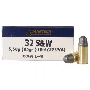 MagTech Handgun Ammunition .32 S&W 85 gr LRN 680 fps 50/box