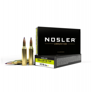Nosler Ballistic Tip Rifle Ammunition .243 Win 90gr Ballistic Tip Hunting Ammo (20 ct.)