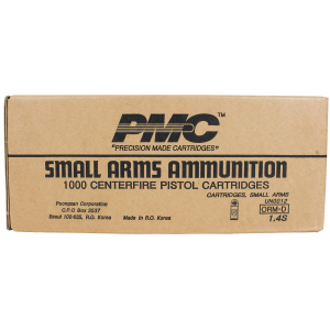 PMC Bronze Handgun Ammunition .380 ACP 90 gr FMJ 920 fps 1000/ct